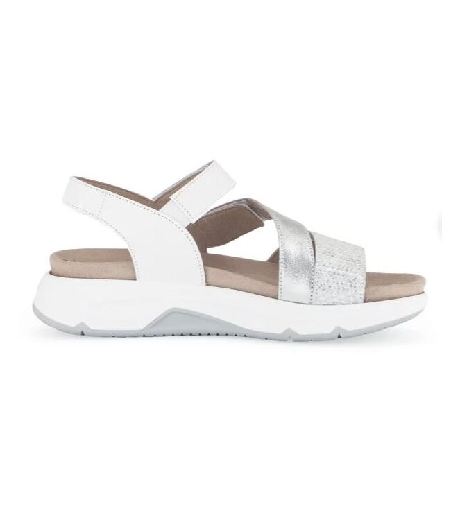 Gabor Rollingsoft 86.882-51 silber/weiss Gabor Rollingsoft 86.882-51, sandalen Direct leverbaar uit de webshop