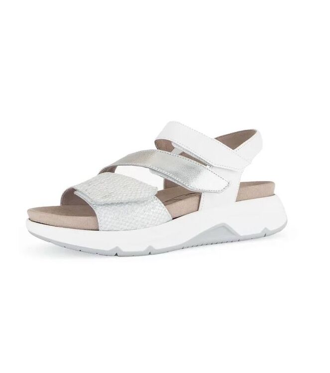 Gabor Rollingsoft 86.882-51 silber/weiss Gabor Rollingsoft 86.882-51, sandalen Direct leverbaar uit de webshop