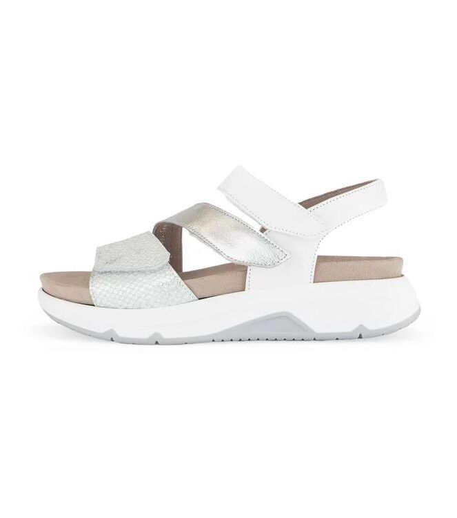 Gabor Rollingsoft 86.882-51 silber/weiss Gabor Rollingsoft 86.882-51, sandalen Direct leverbaar uit de webshop