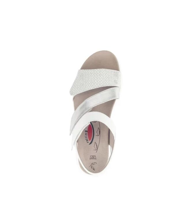 Gabor Rollingsoft 86.882-51 silber/weiss Gabor Rollingsoft 86.882-51, sandalen Direct leverbaar uit de webshop
