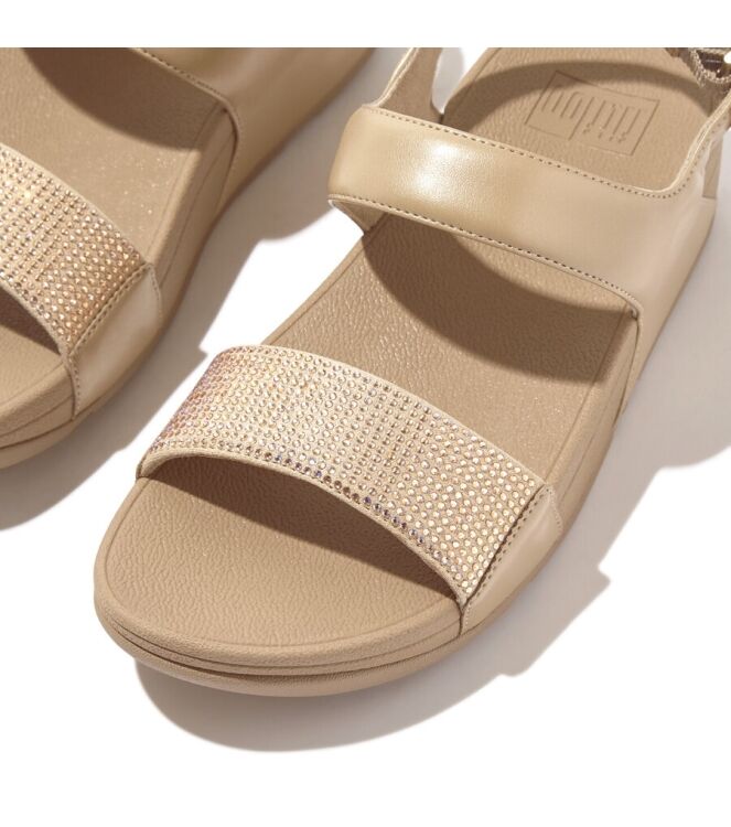 FitFlop Lulu Sandal-Hotfix latte beige  FitFlop EC3-A94, sandalen Direct leverbaar uit de webshop