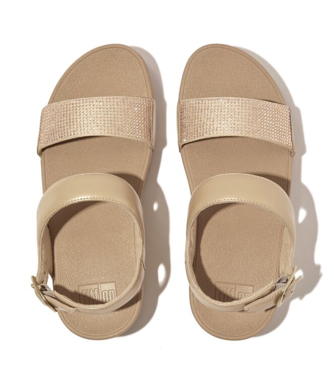 FitFlop Lulu Sandal-Hotfix latte beige  FitFlop EC3-A94, sandalen Direct leverbaar uit de webshop