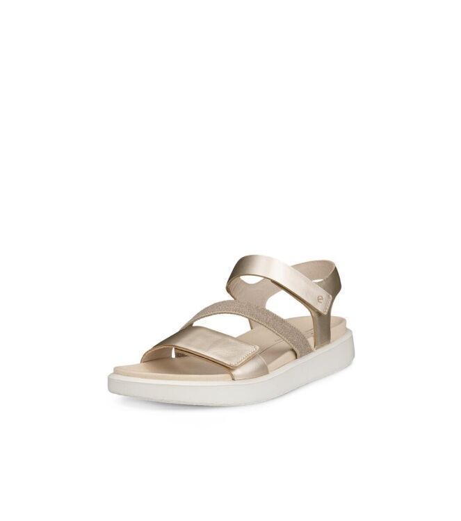 ECCO Flowt W pure white gold ECCO 27371301688, sandalen Direct leverbaar uit de webshop