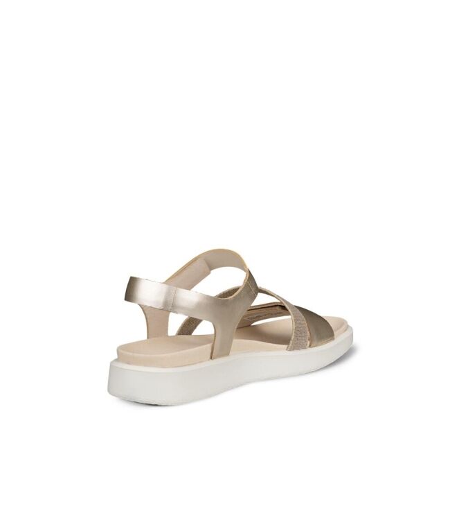 ECCO Flowt W pure white gold ECCO 27371301688, sandalen Direct leverbaar uit de webshop