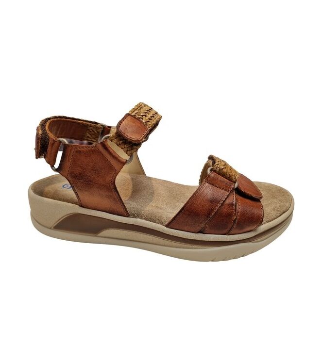 Wolky Acula Softy Wax Leather cognac  Wolky 0105631-430, sandalen Direct leverbaar uit de webshop