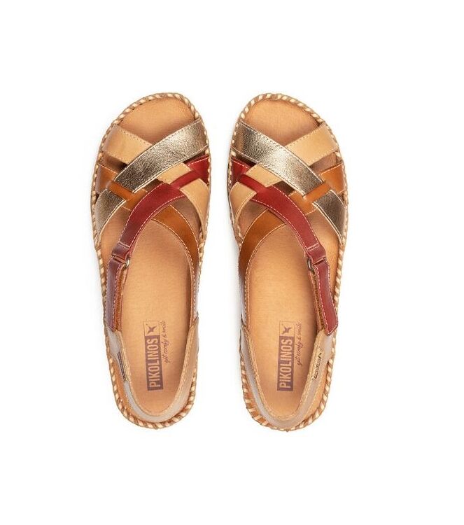 Pikolinos Cadaques almond  Pikolinos W8K-0741C2, sandalen Direct leverbaar uit de webshop