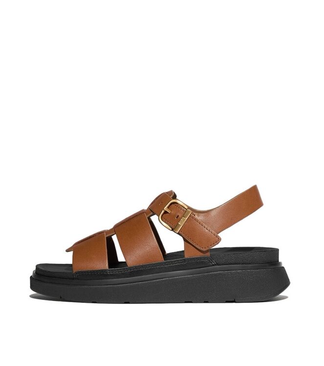 FitFlop Gen-FF Leather Fisherman deep tan FitFlop IZ1-C15, sandalen Direct leverbaar uit de webshop