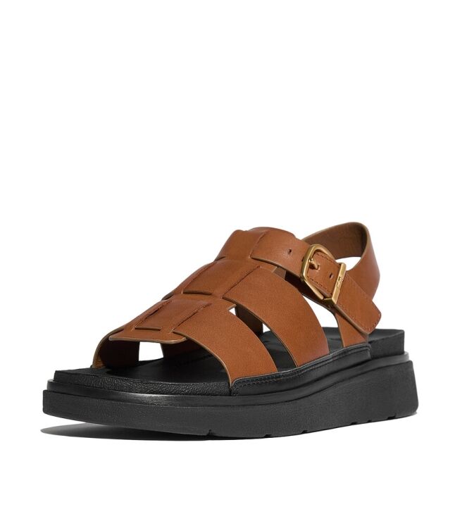 FitFlop Gen-FF Leather Fisherman deep tan FitFlop IZ1-C15, sandalen Direct leverbaar uit de webshop