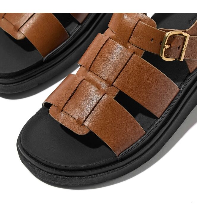 FitFlop Gen-FF Leather Fisherman deep tan FitFlop IZ1-C15, sandalen Direct leverbaar uit de webshop