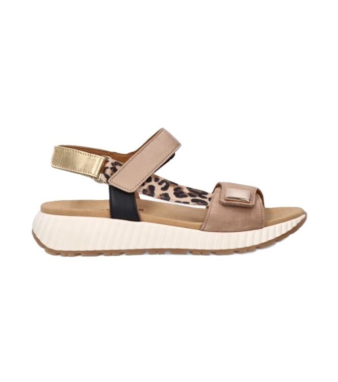 Gabor 84.582-14 sand kombi Gabor 84.582-14, sandalen Direct leverbaar uit de webshop