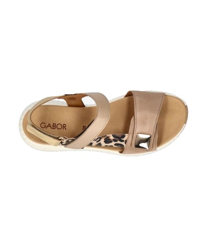 Gabor 84.582-14 sand kombi Gabor 84.582-14, sandalen Direct leverbaar uit de webshop