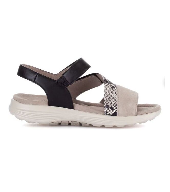 Gabor Rollingsoft 86.813-37 mohair/natur/schwarz Gabor Rollingsoft 86.813-37, sandalen Direct leverbaar uit de webshop