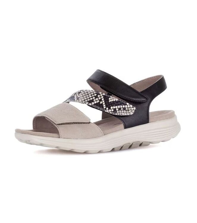 Gabor Rollingsoft 86.813-37 mohair/natur/schwarz Gabor Rollingsoft 86.813-37, sandalen Direct leverbaar uit de webshop