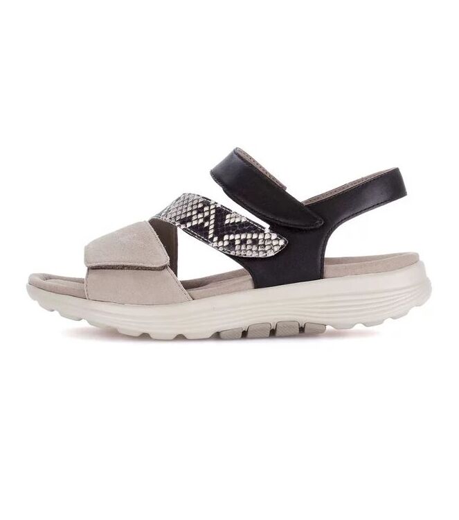 Gabor Rollingsoft 86.813-37 mohair/natur/schwarz Gabor Rollingsoft 86.813-37, sandalen Direct leverbaar uit de webshop