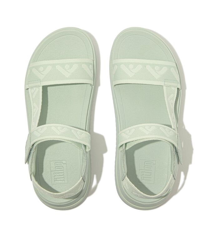 FitFlop Surff Sandal-Woven Device green lily FitFlop HL6-B10, sandalen Direct leverbaar uit de webshop