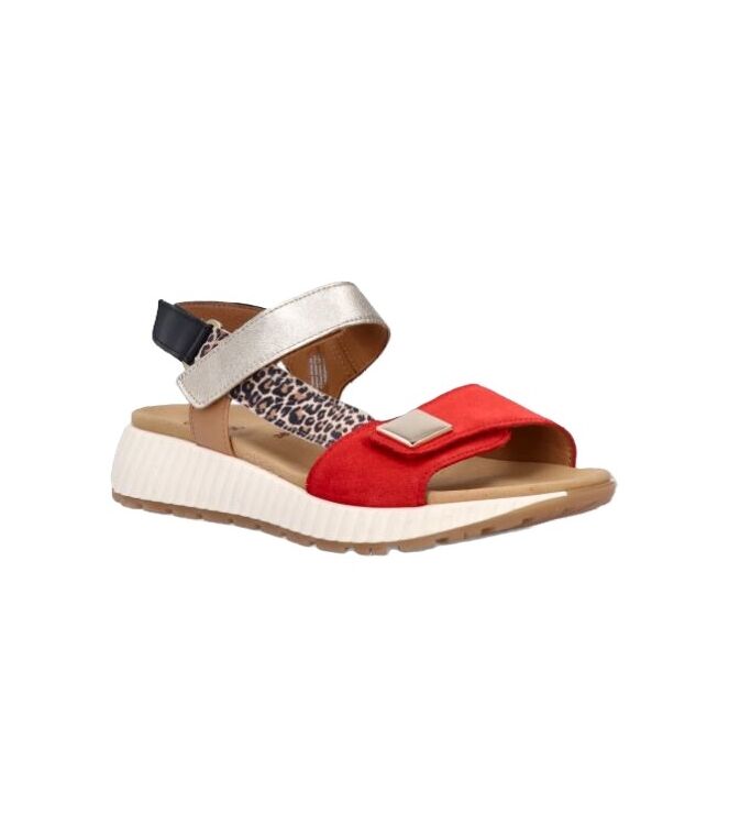 Gabor 84.582-15 chilli/oak/platino Gabor 84.582-15, sandalen Direct leverbaar uit de webshop