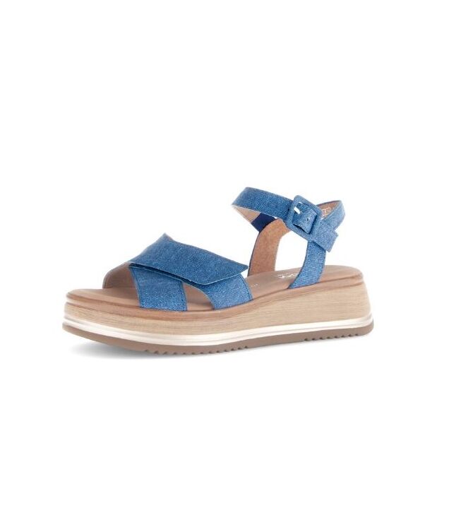 Gabor 62.741-16 blue Gabor 62.741-16, sandalen Direct leverbaar uit de webshop