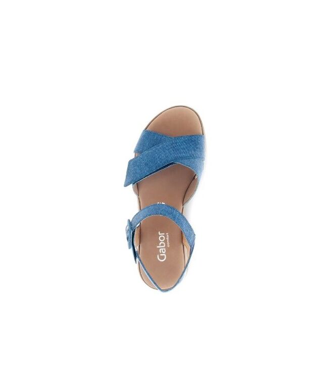 Gabor 62.741-16 blue Gabor 62.741-16, sandalen Direct leverbaar uit de webshop