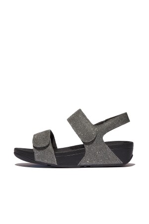 FitFlop Lulu Adjustable Shimmerlux Back-Strap pewter 