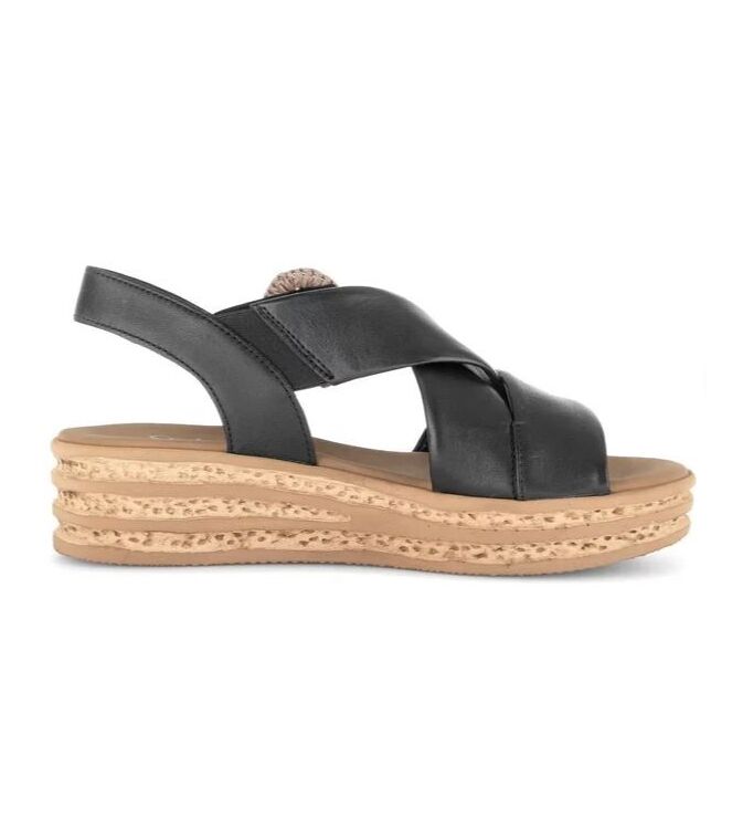 Gabor 84.556-27 schwarz Gabor 84.556-27, sandalen Direct leverbaar uit de webshop