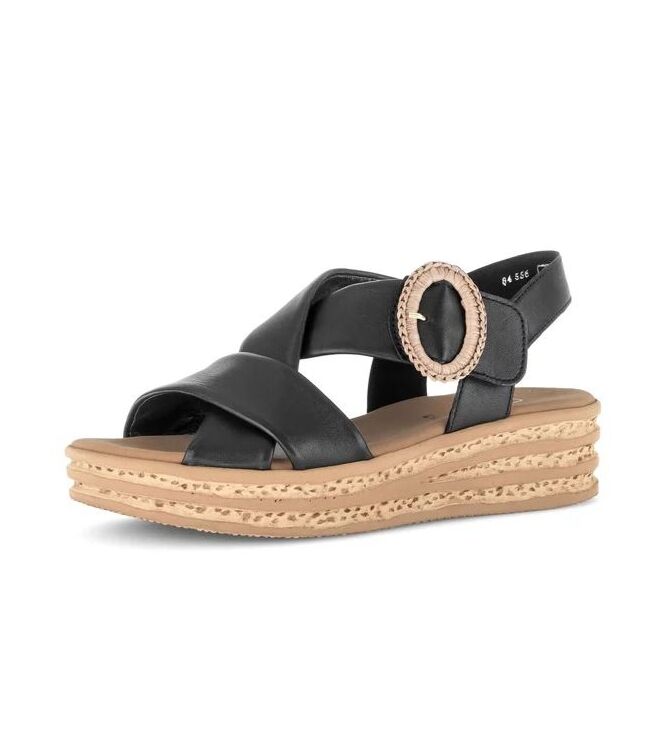 Gabor 84.556-27 schwarz Gabor 84.556-27, sandalen Direct leverbaar uit de webshop