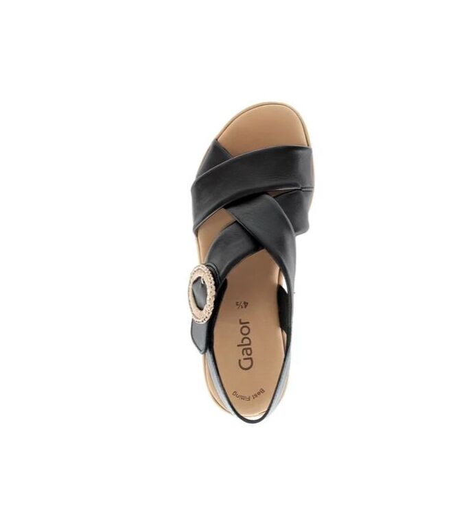 Gabor 84.556-27 schwarz Gabor 84.556-27, sandalen Direct leverbaar uit de webshop