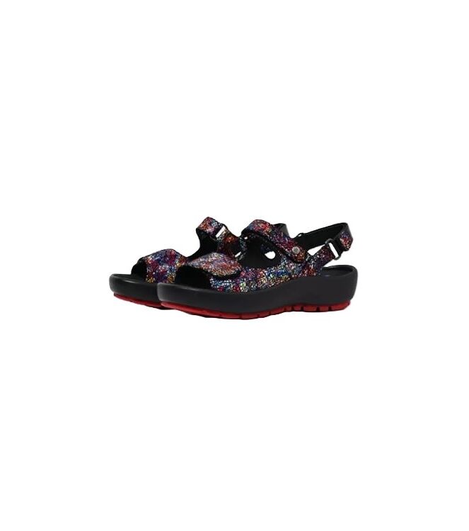 Wolky Brasilia Crash black multi Wolky 0333340-970, sandalen Direct leverbaar uit de webshop