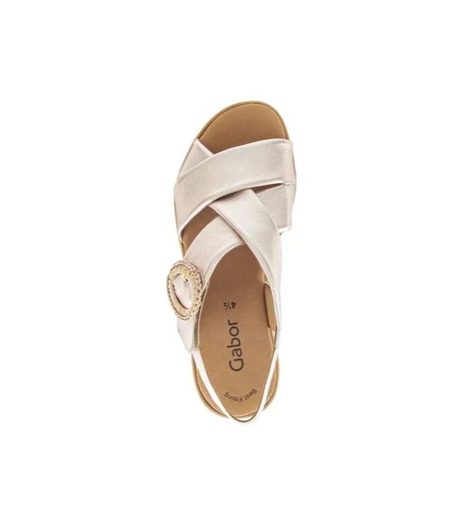 Gabor 84.556-62 champagner Gabor 84.556-62, sandalen Direct leverbaar uit de webshop