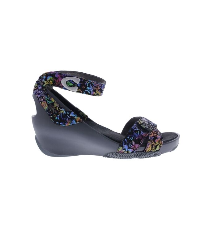 Wolky Era Flower black multi  Wolky 0377647-999, sandalen Direct leverbaar uit de webshop