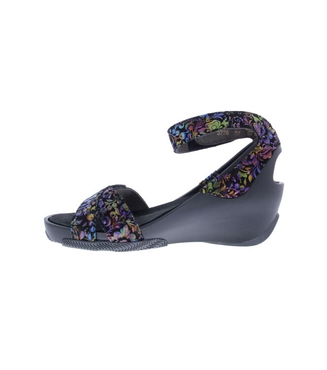 Wolky Era Flower black multi  Wolky 0377647-999, sandalen Direct leverbaar uit de webshop
