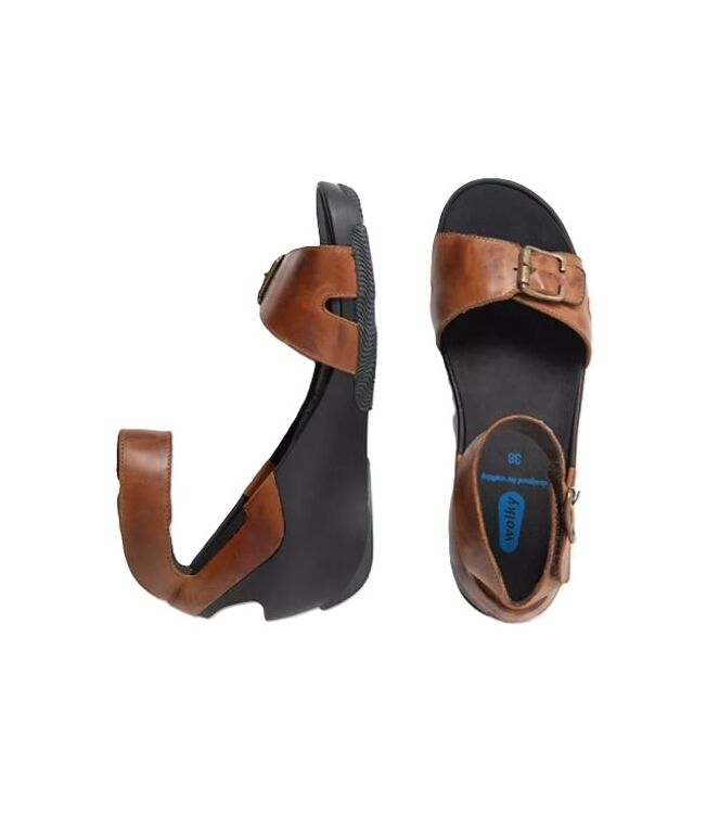 Wolky Eraza Softy cognac Wolky 0377731-430, sandalen Direct leverbaar uit de webshop