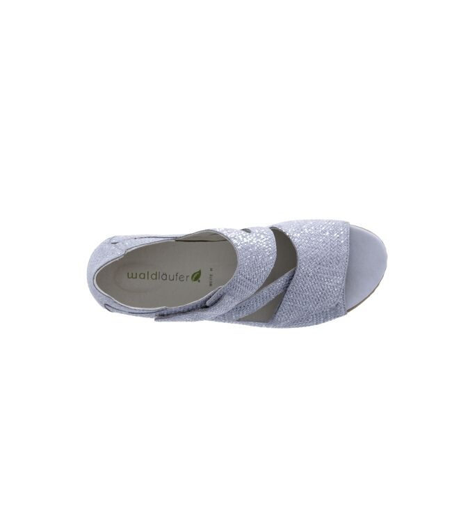 Waldlaufer Heliett silber  Waldlaufer 342025.100.211, sandalen Direct leverbaar uit de webshop