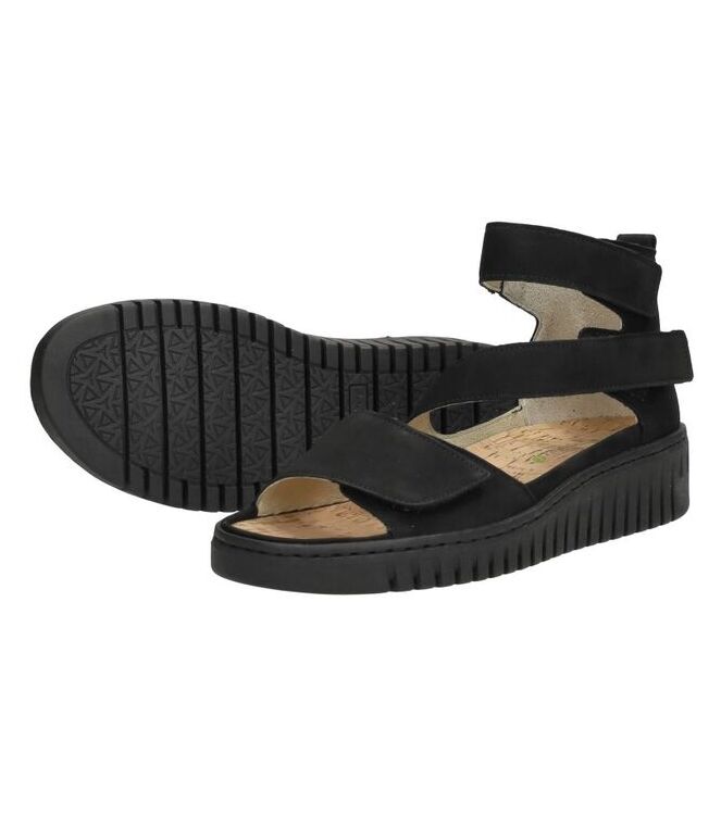 Waldlaufer Willow schwarz  Waldlaufer 955801.189.001, sandalen Direct leverbaar uit de webshop