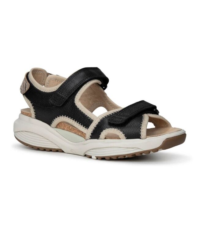 Xsensible Stretchwalker Nikiti black combi  Xsensible Stretchwalker 30318.5.040, sandalen Direct leverbaar uit de webshop