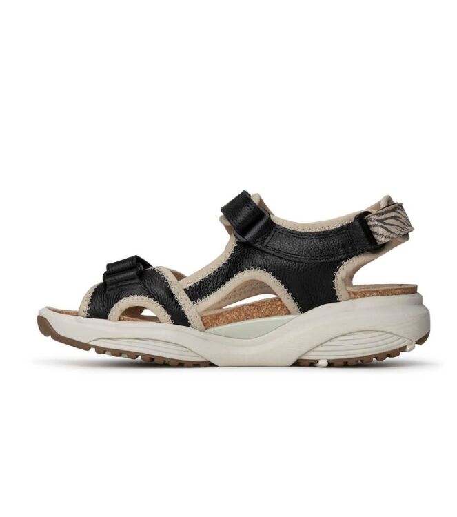 Xsensible Stretchwalker Nikiti black combi  Xsensible Stretchwalker 30318.5.040, sandalen Direct leverbaar uit de webshop