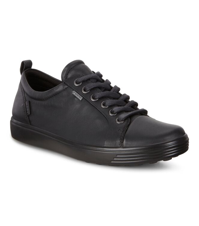 ECCO Soft 7 black  ECCO 44030301001, sneakers / veterschoenen Direct leverbaar uit de webshop
