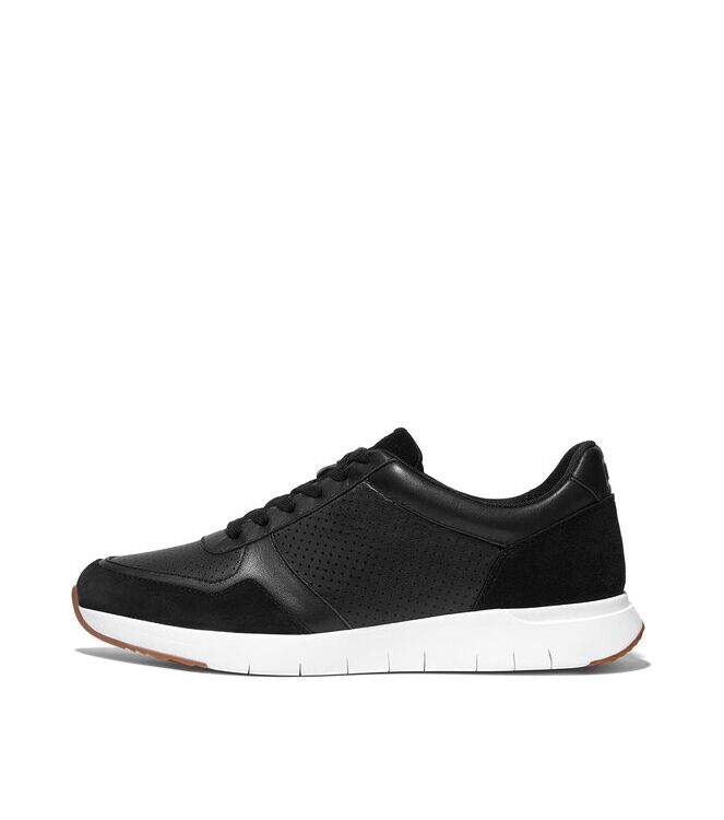 FitFlop F-Mode Flatform Sneakers black  FitFlop FR1-001, sneakers / veterschoenen Direct leverbaar uit de webshop