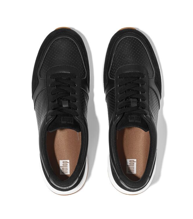 FitFlop F-Mode Flatform Sneakers black  FitFlop FR1-001, sneakers / veterschoenen Direct leverbaar uit de webshop