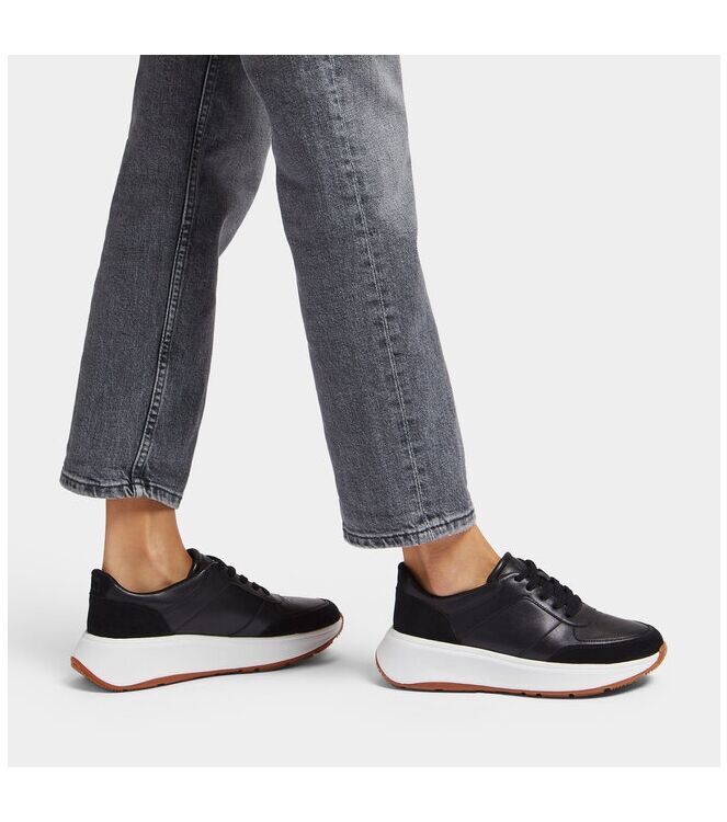 FitFlop F-Mode Flatform Sneakers black  FitFlop FR1-001, sneakers / veterschoenen Direct leverbaar uit de webshop