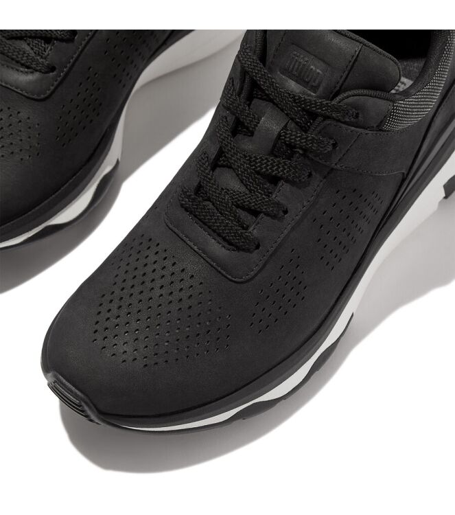 FitFlop Vitamin FFX - Nubuck Black black FitFlop IC9-001, sneakers / veterschoenen Direct leverbaar uit de webshop