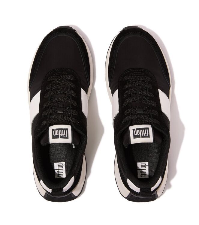 FitFlop F-Mode Flow black FitFlop IK8-001, sneakers / veterschoenen Direct leverbaar uit de webshop