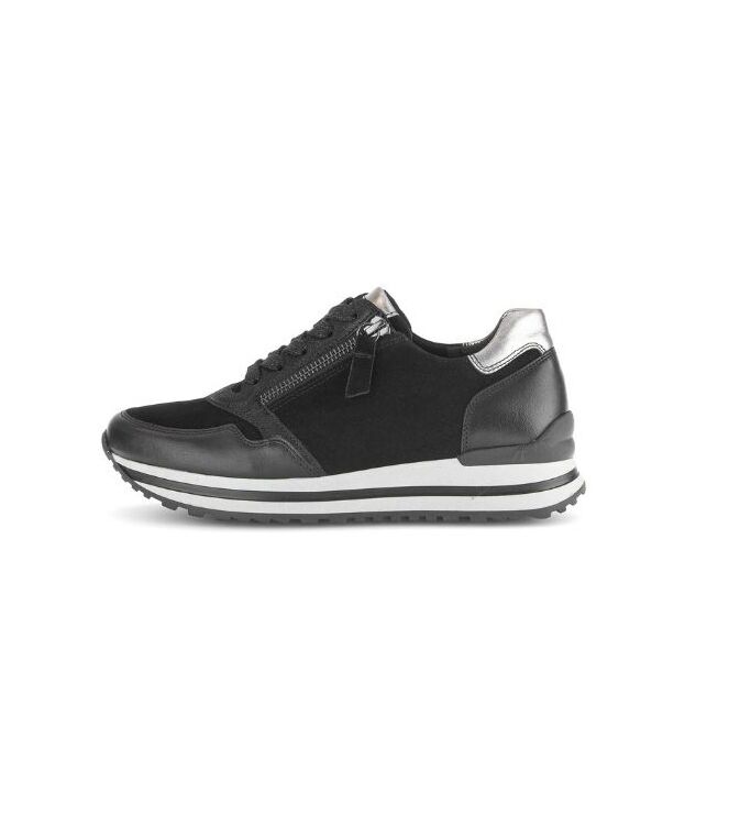 Gabor 76.528-37 schwarz  Gabor 76.528-37, sneakers / veterschoenen Direct leverbaar uit de webshop