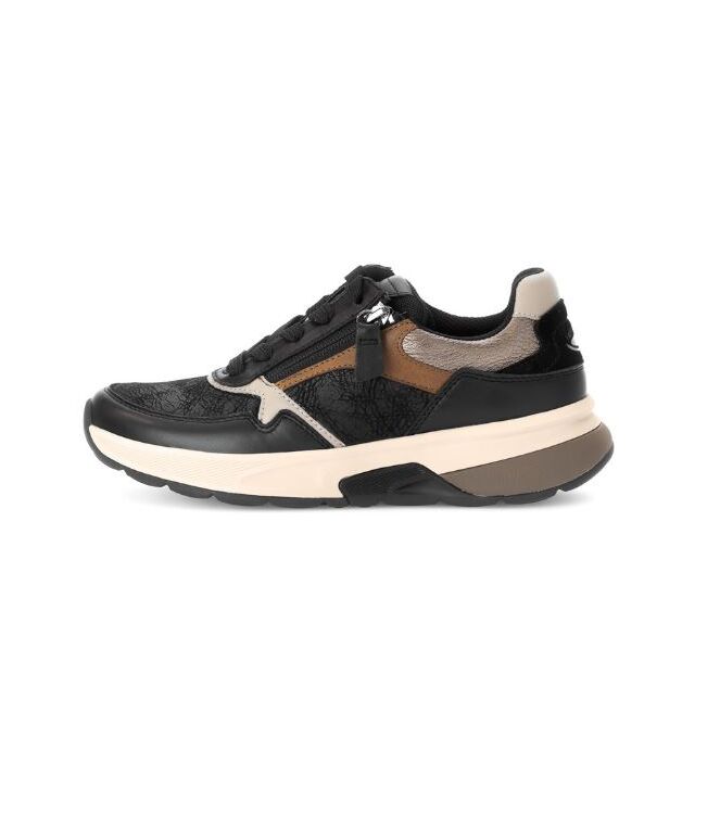 Gabor Rollingsoft 76.847-65 schwarz  Gabor Rollingsoft 76.847-65, sneakers / veterschoenen Direct leverbaar uit de webshop