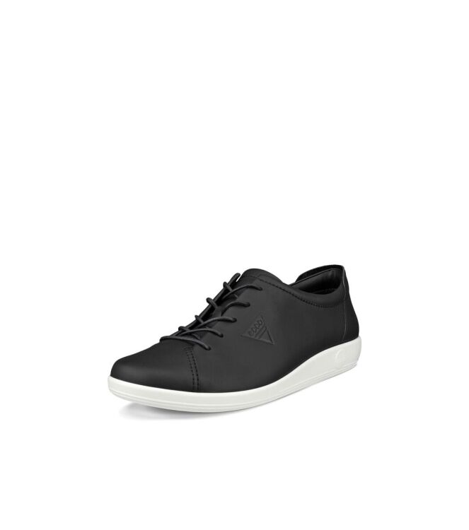 ECCO Soft 2.0 black  ECCO 20658301001, sneakers / veterschoenen Direct leverbaar uit de webshop