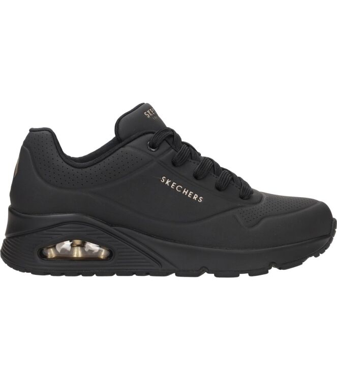 Skechers Uno-Stand On Air black  Skechers 73690-BBK, sneakers / veterschoenen Direct leverbaar uit de webshop