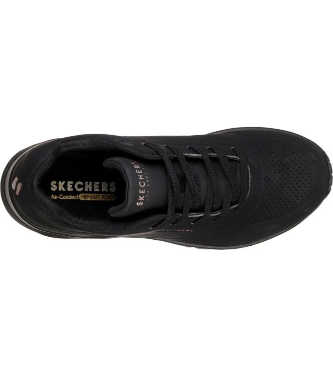 Skechers Uno-Stand On Air black  Skechers 73690-BBK, sneakers / veterschoenen Direct leverbaar uit de webshop