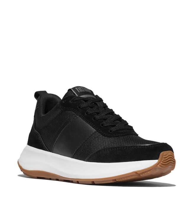 FitFlop F-Mode Flow Suede-Mix Flatform black FitFlop E1Y-001, sneakers / veterschoenen Direct leverbaar uit de webshop