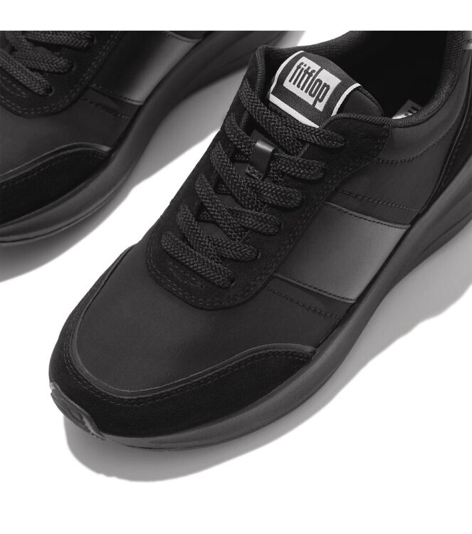 FitFlop F-Mode Flow all black FitFlop IK8-090, sneakers / veterschoenen Direct leverbaar uit de webshop
