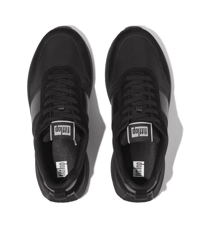 FitFlop F-Mode Flow all black FitFlop IK8-090, sneakers / veterschoenen Direct leverbaar uit de webshop