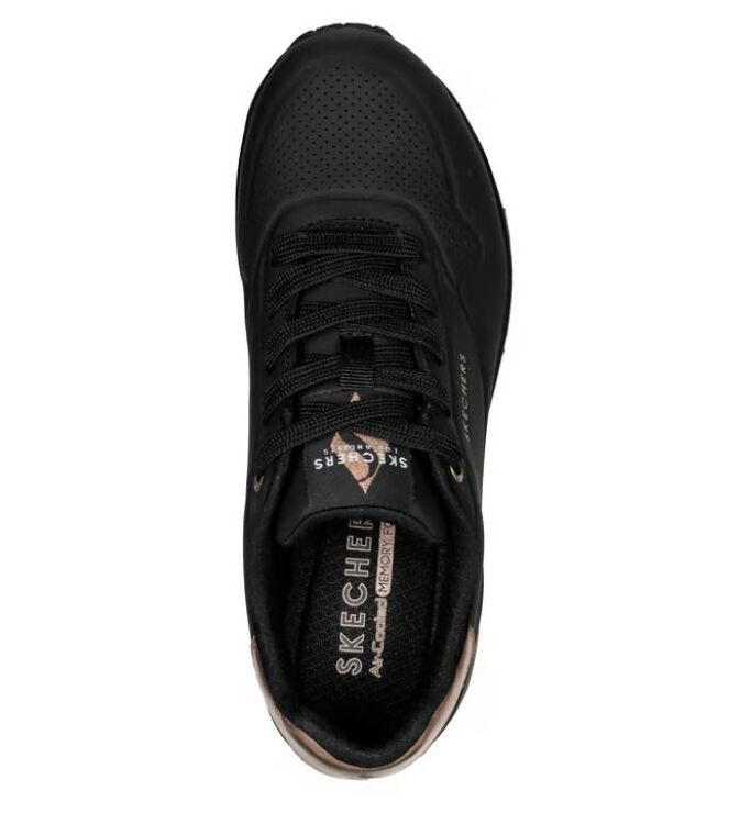 Skechers Uno-Golden Air black Skechers 177094-BBK, sneakers / veterschoenen Direct leverbaar uit de webshop